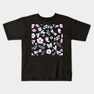 Gentle Butterflies and Dragonflies Kids T-Shirt